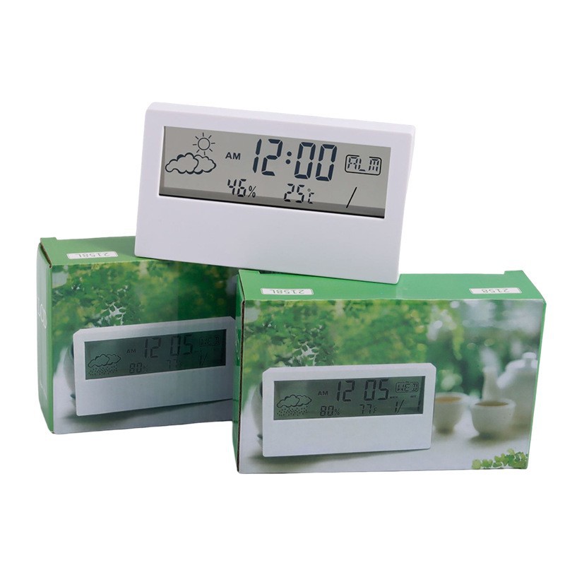 Cross-Border Alarm Clock Alarm Clock Student-Specific Clock Alarm Clock Student with Voice Digital Clock Weather Clock Alarm Clock Logo