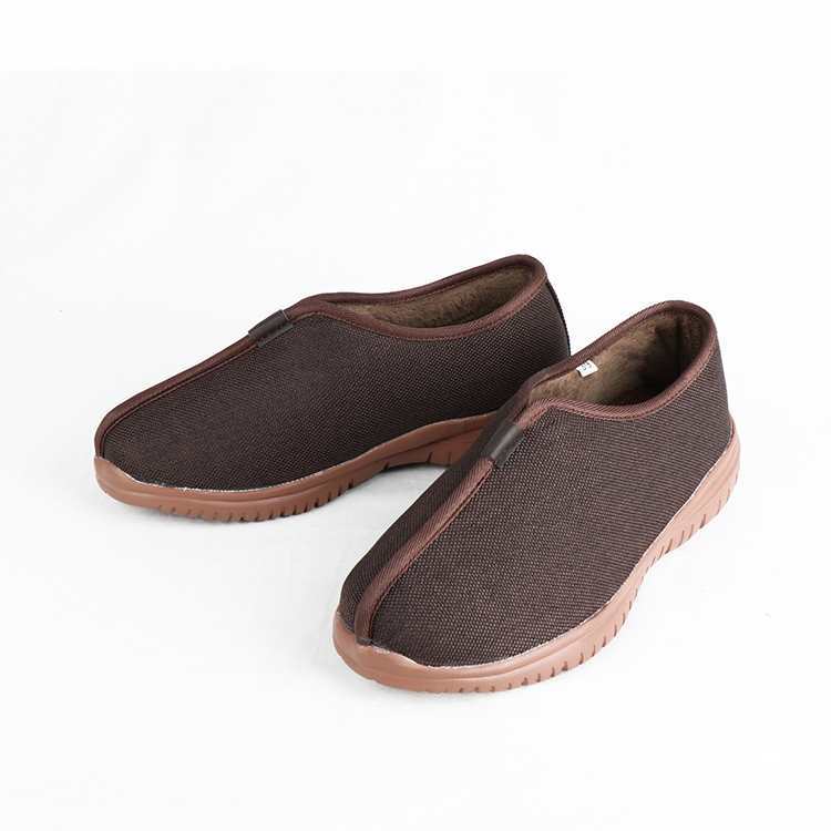Monk Shoes for Men in Winter, Fleece-Lined Single Shoes, Monk Shoes for Winter, Warm and Non-Slip, Monk Shoes for Women, Bhikshu Shoes
