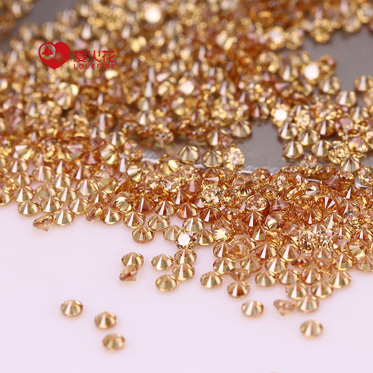 Manufacturer's Supply 0.8-3.0mm Various Colorfulful Super Flash Small Zircon Round 3A Centimeter Broken Diamonds Cz Hao Diamond Zircon