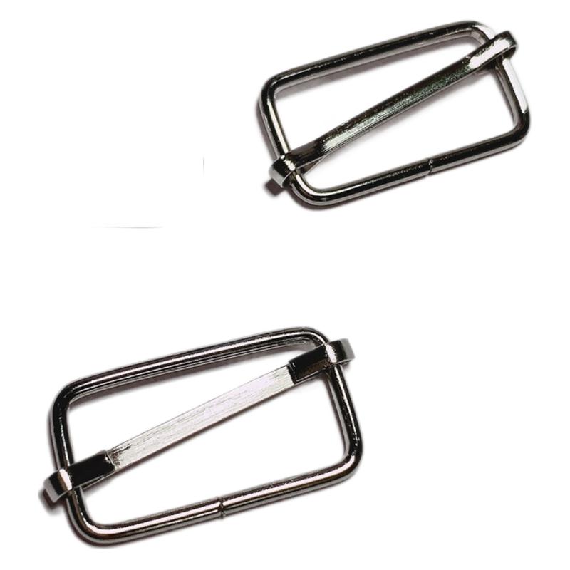 Metal Core Buckle Accessories for Shoes, Hats and Pants, Bag Straps, Adjustable Connection Buckle, Multiple Sizes Available, Silver Japanese Buckle