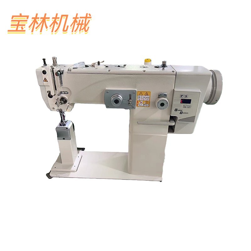 Оптовая скидка швейная машина с высоким столбом двухсинхронной подачей зигзагом и косой строчкой для промышленного использования