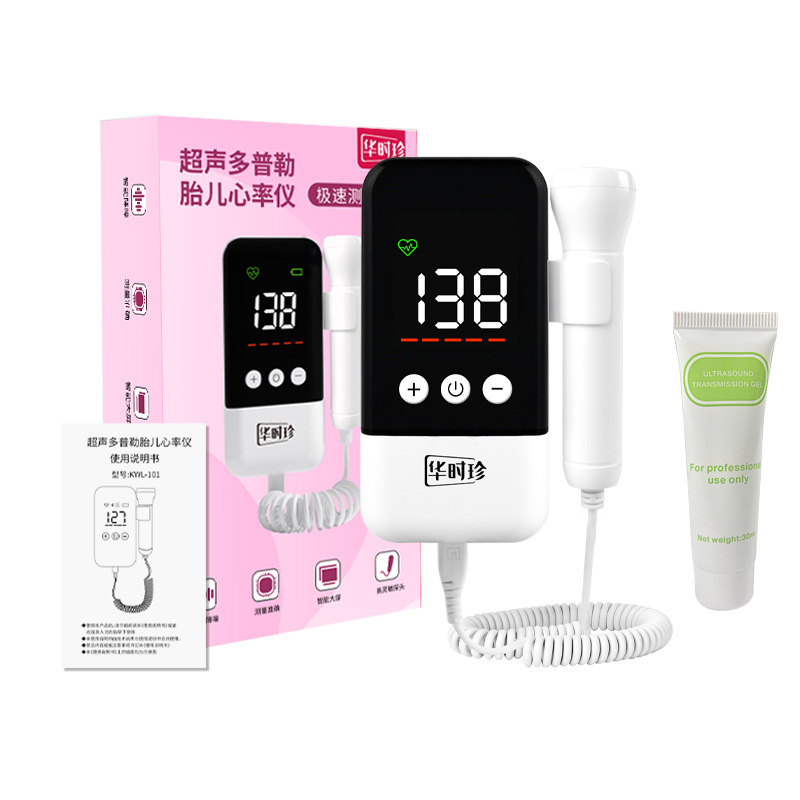 Монитор сердечного ритма плода Huashizhen, домашний монитор для беременных, допплеровский прибор для подсчета движений плода, метр сердечного ритма плода