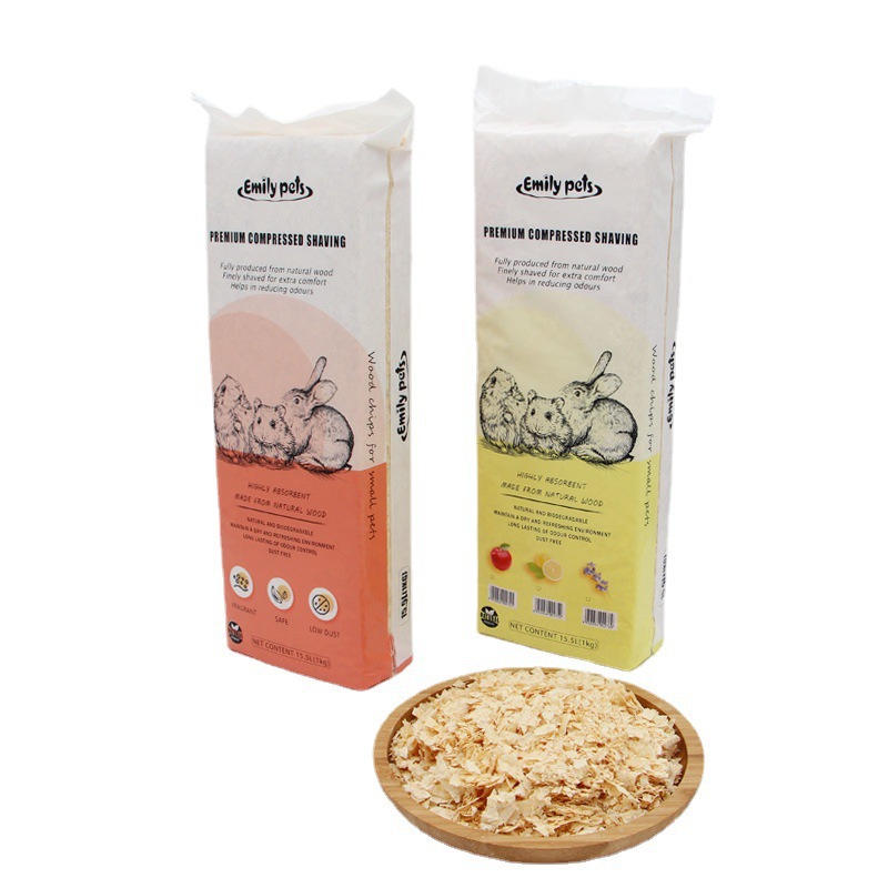 Emily Hamster Pet Rabbit Chinchilla Golden Hamster Wood Shavings Material Supplies Chinchilla-Specific Wood Shavings