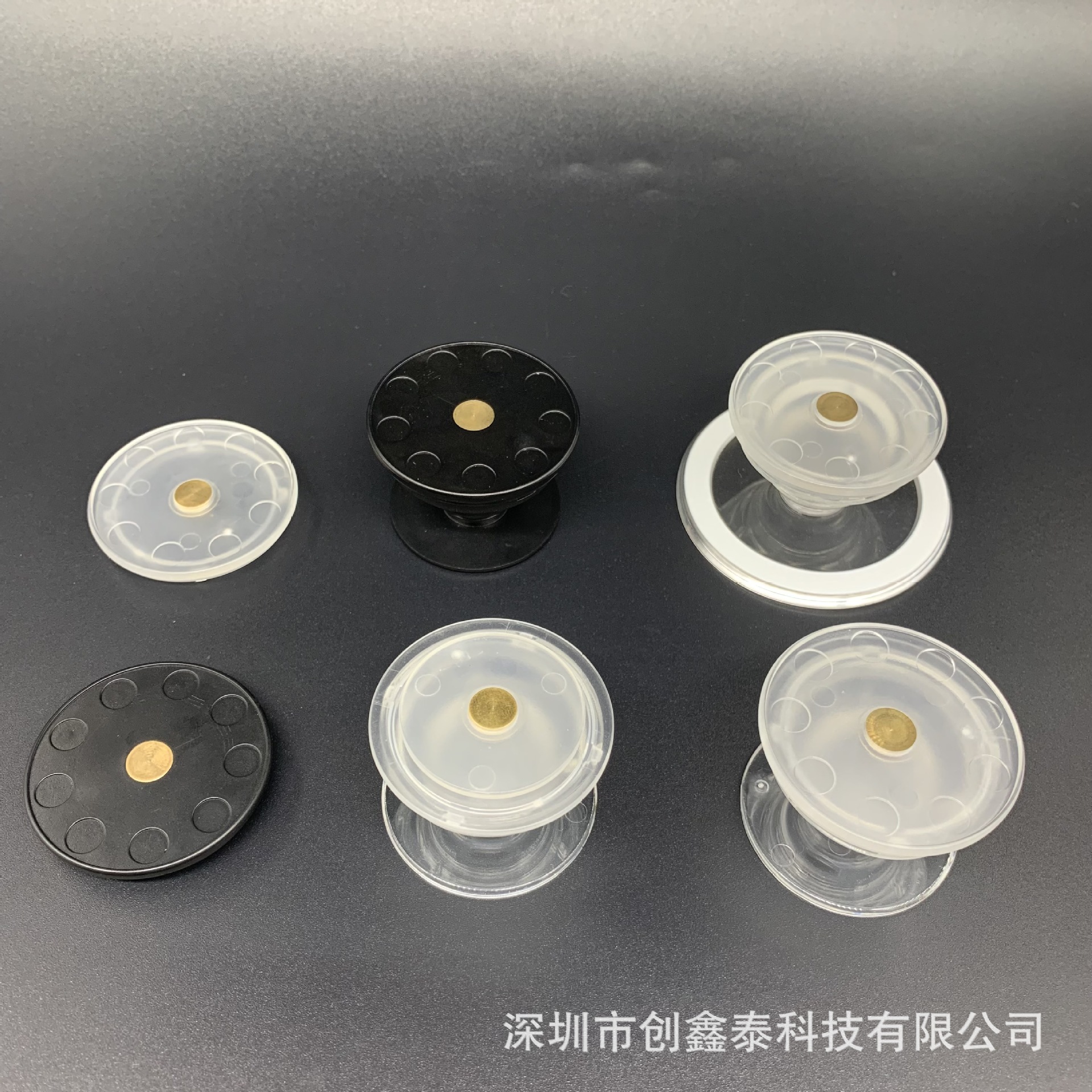 Transparent Rotating Plane Cover Material Retractable Desktop Rotating Magnetic Airbag Bracket Lazy Mobile Phone Bracket