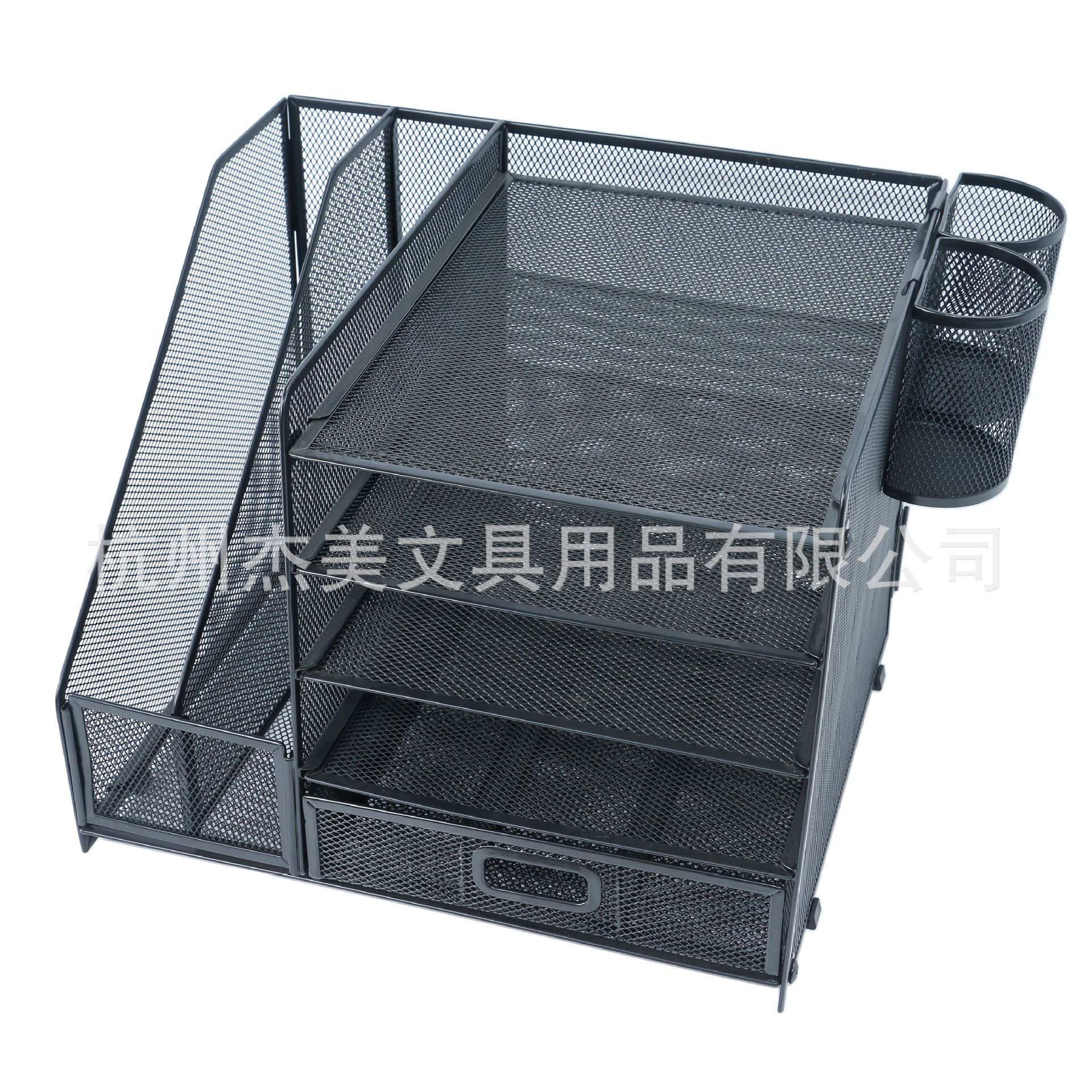 Металлическая офисная сетчатая подставка для хранения файлов, стеллаж для данных