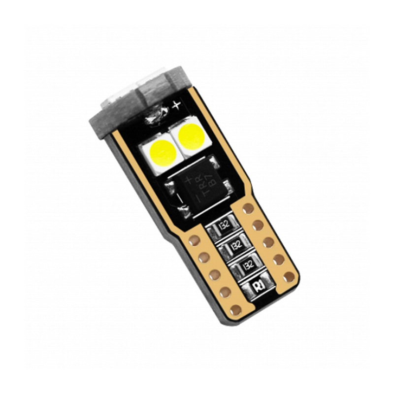 Production of automobile LED bulb T10 3030 6 lights decoding electrodeless width light 12v decoding small light reading light