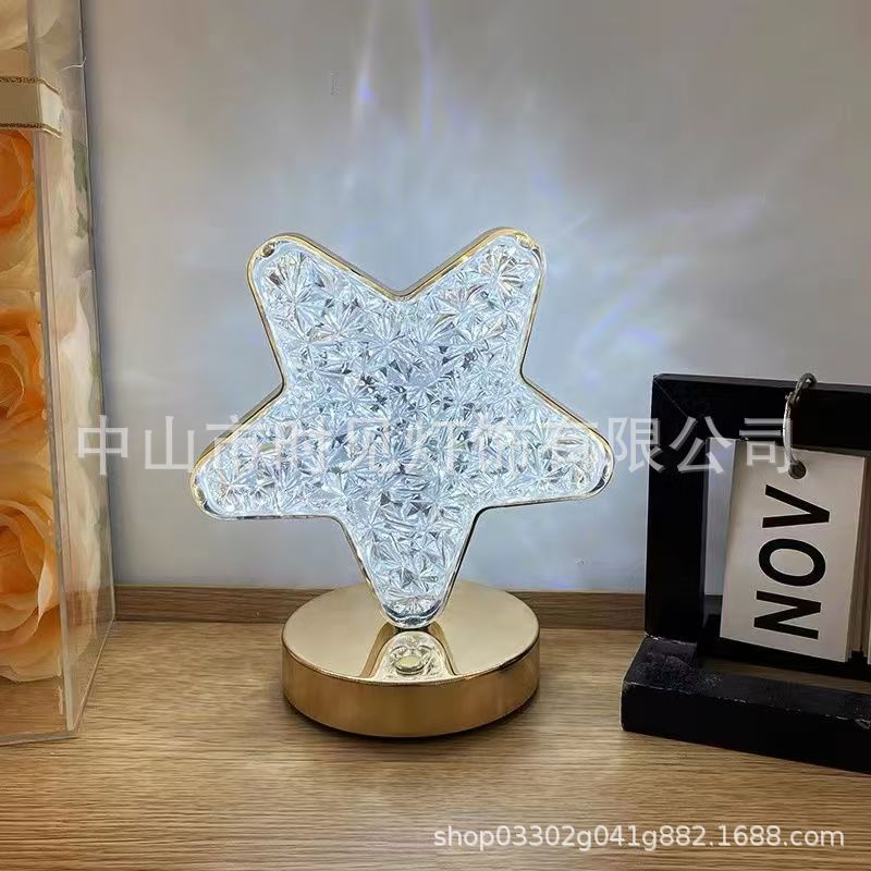 Креативная лампа с сенсорным управлением, трехцветная, зарядная, атмосферная лампа, ночник, подарок на день рождения для спальни