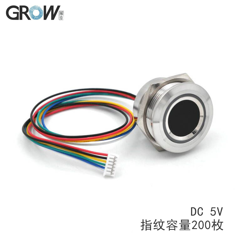 Модуль сбора отпечатков Chengzhang Technology R503-5V, водонепроницаемый, цветное кольцо, модуль из нержавеющей стали