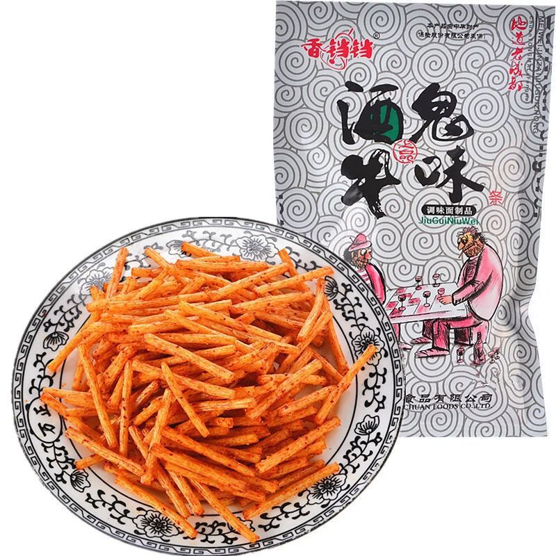 [Exclusively for Lightning Warehouse] Xiangdangdang Spicy Snack Strips with Alcohol-Infused Beef Flavor, Spicy Snack 18G/Bag