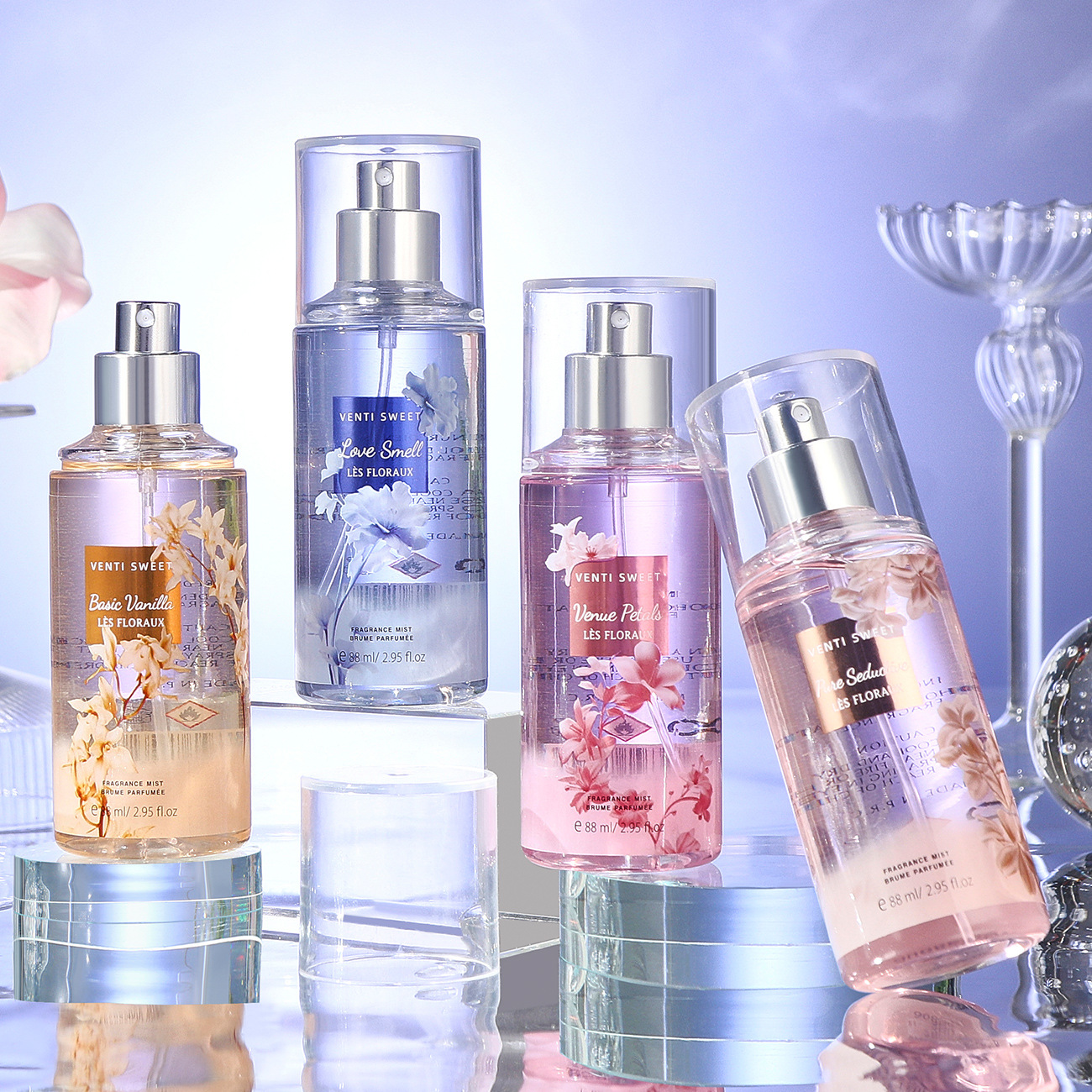 Cross-Border English Version of Southeast Asian Women's Perfume Body Spray 88ml Long-Lasting Floral and Fruity Fragrance Export Processing