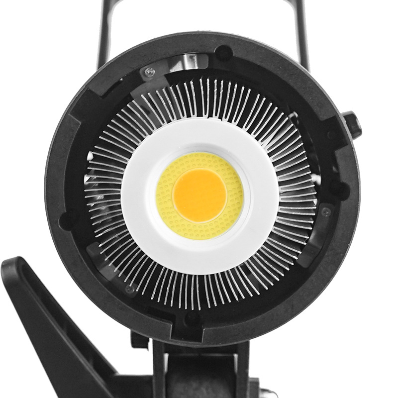 120W Metal Fill Light for Live Streaming, Soft Light Photography, Cob Constant Light Sun Lamp with Remote Control Stand, Deep Reflector Lantern