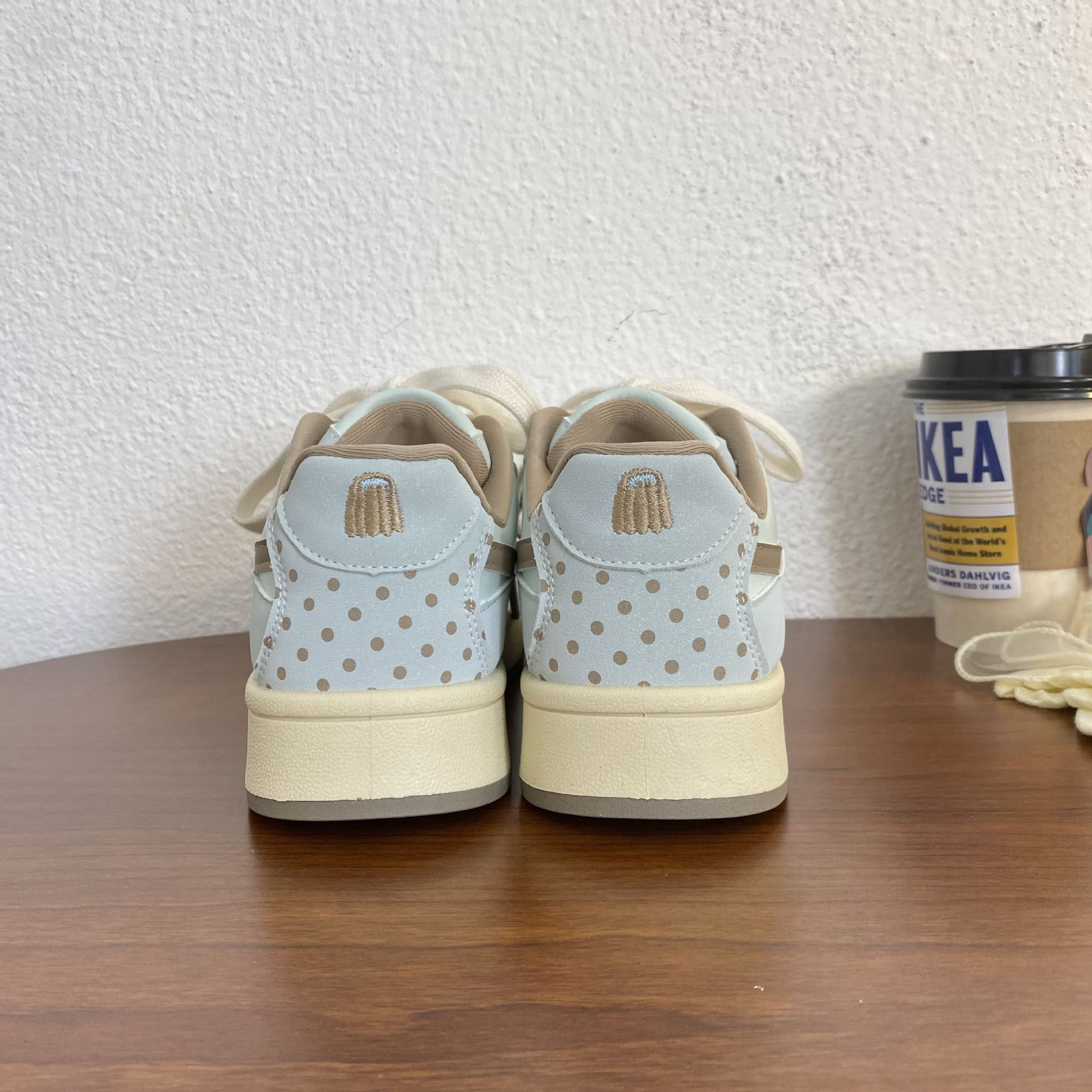 Korean Style Thick-Soled White Shoes Autum Slimming Look Color-Blocked Round-Toe Soft-Soled Bread Shoes 2025 Versatile Casual Shoes N2323