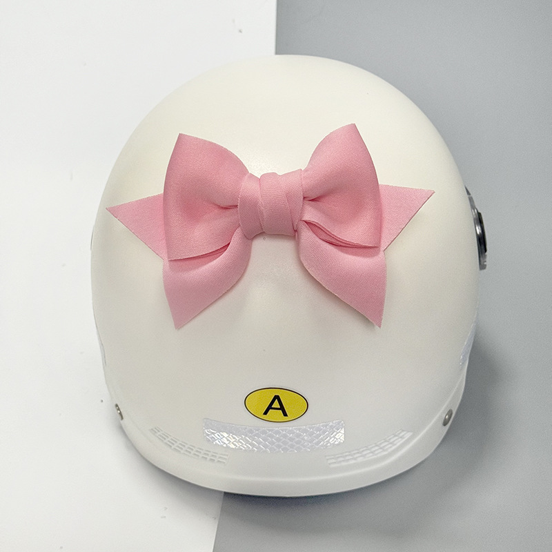 Battery car helmet decoration ear bow sponge three-dimensional decoration quick release Velcro motorcycle helmet accessories