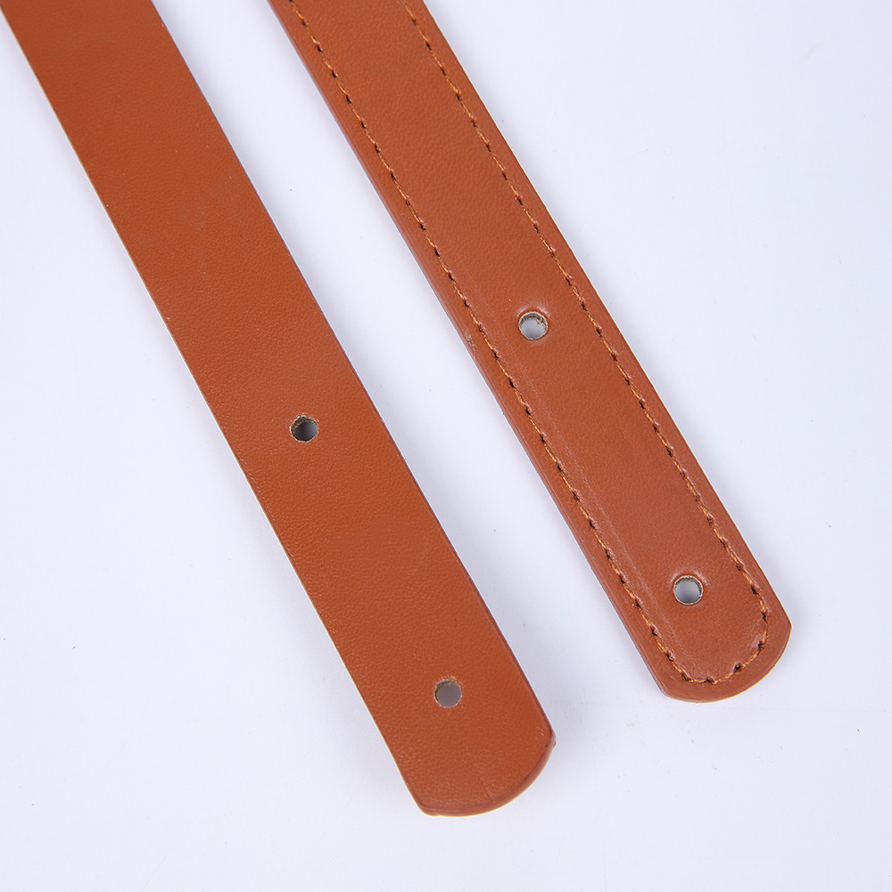 Bag Accessories Leather Handle Double-Sided Leather Handle Pu Leather Handle Leather Pull Handle Two-Hole Handle for Handbags and Shoes