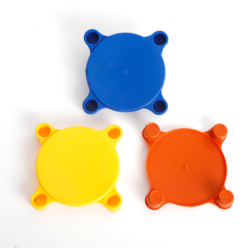 Four-eye plastic flange Cover Cover end face dust cover valve sealing cover cover PE four-leg flange protection cover