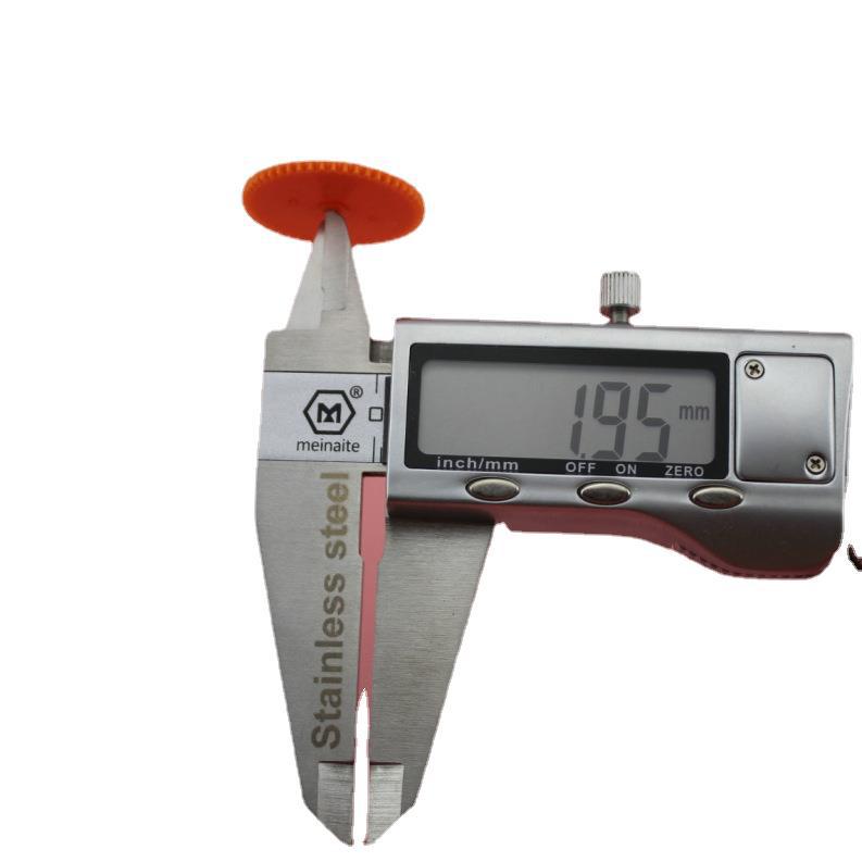 502A Soft Orange Red Soft Rubber Single-Layer Gear Tooth Piece Easy-To-Install Version Toy Accessories Tightly Fitted with 2mm Shaft