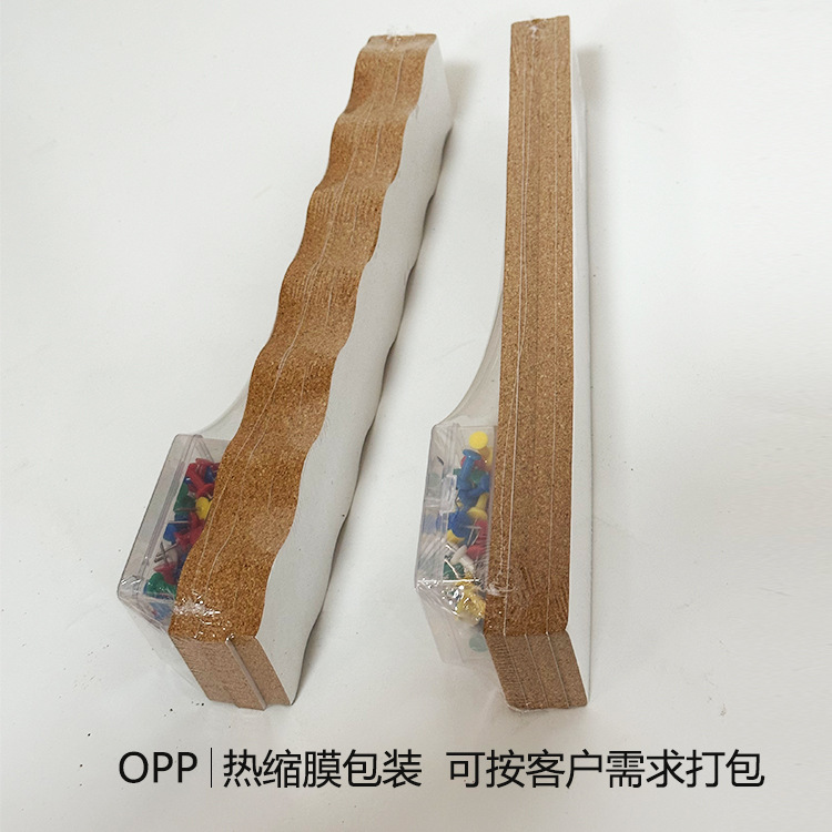 Self-Adhesive Cork Board 30*5cm Spot Adhesive Cork Strip Bulletin Board Infinity Cork Photo Wall Sticker Cross-Border Product