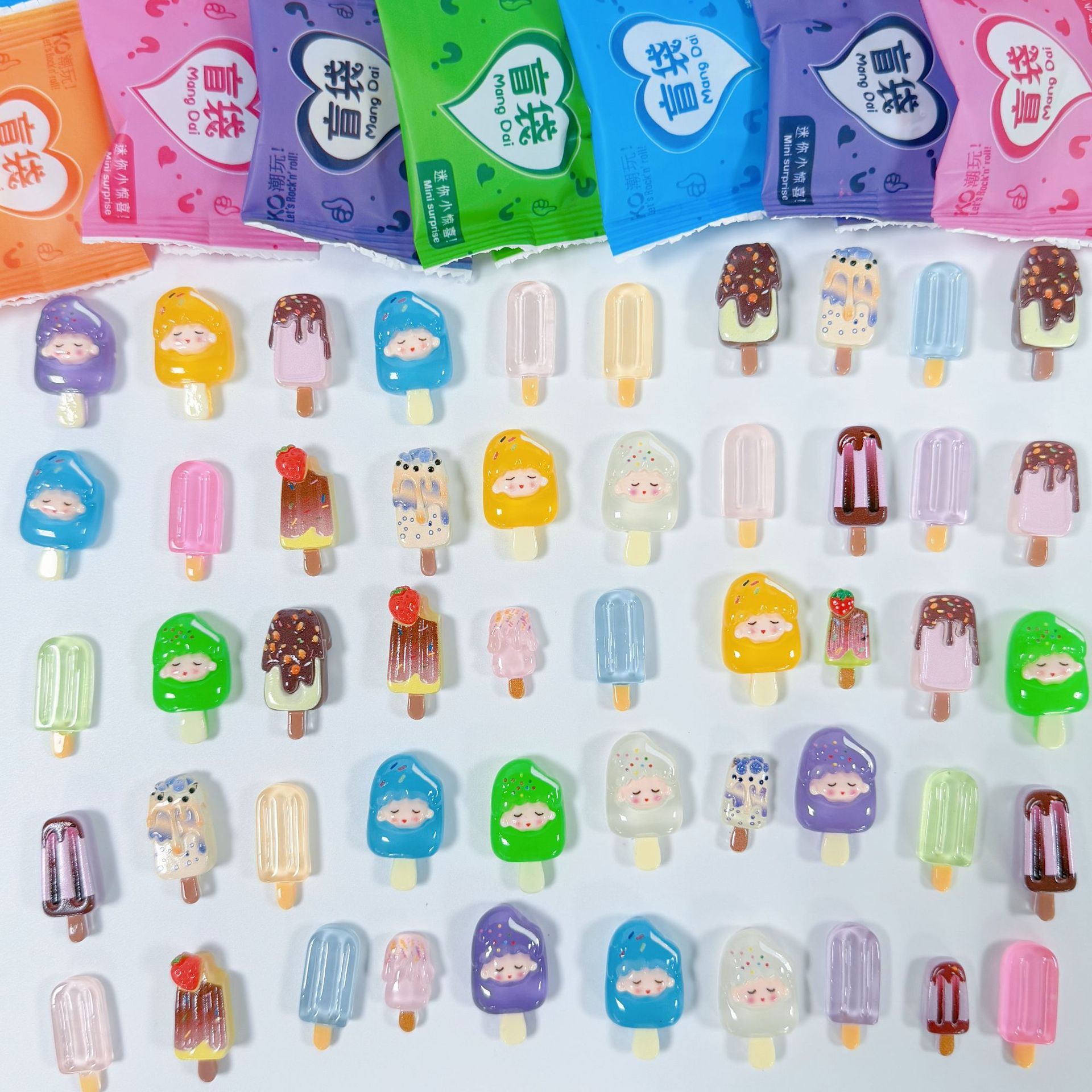 Игрушка с искусственной едой, светящийся ледяной десерт для игровых домиков