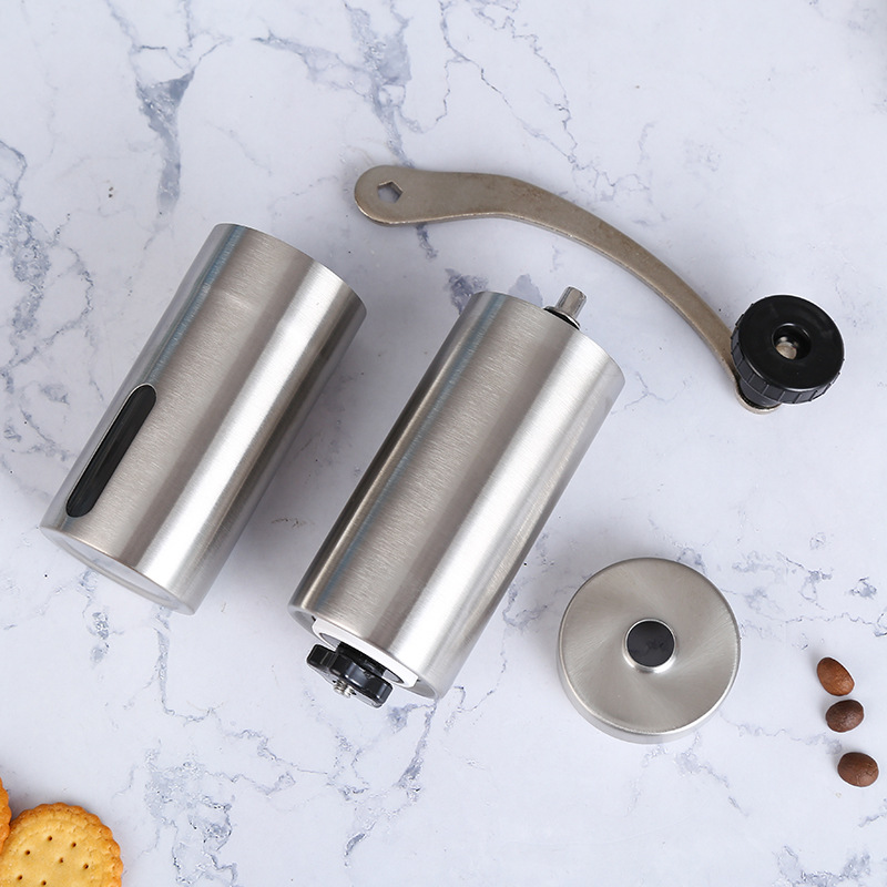 Factory direct supply hand grinder coffee machine hand-cranked household coffee bean grinder stainless steel small manual grinder