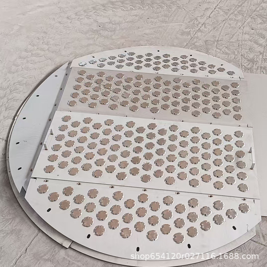 304 Stainless Steel Floating Valve Tray, Inter-Tower Mass Transfer Chemical Tower, Bubble Tray, 316 Metal Solid Valve Screen Tray
