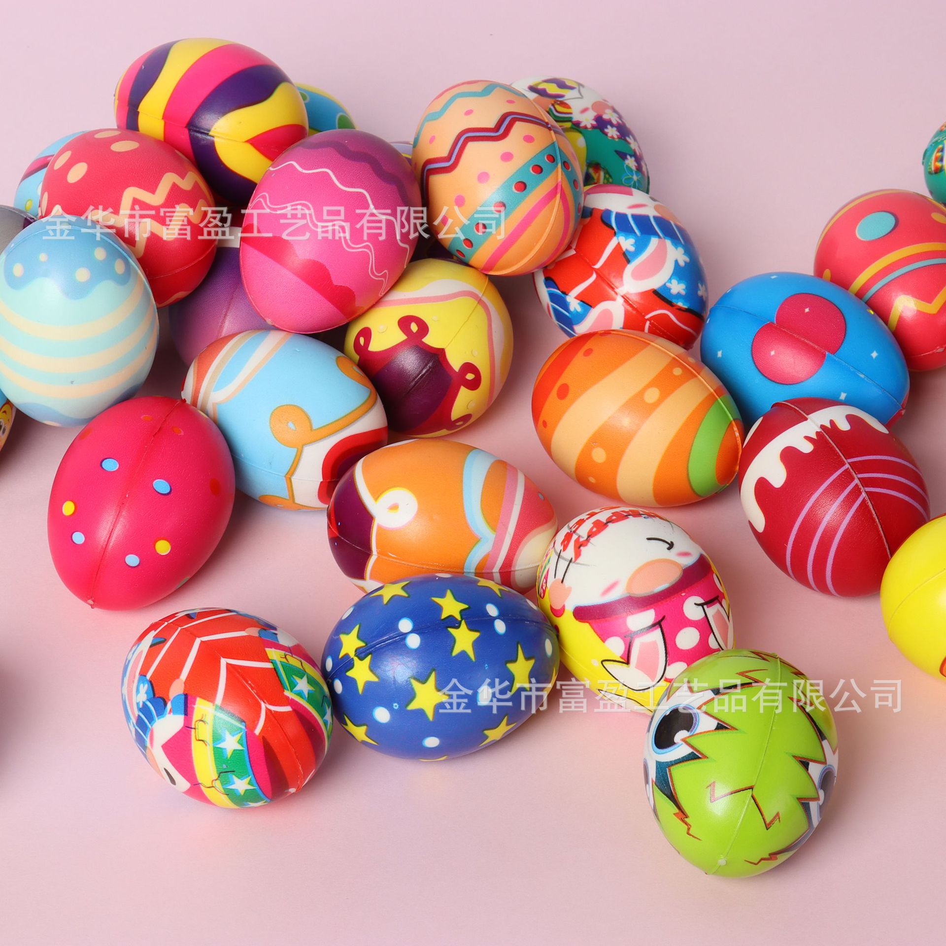 Factory direct supply Easter eggs painted eggs kneading music children decompression vent pu slow rebound small toys wholesale