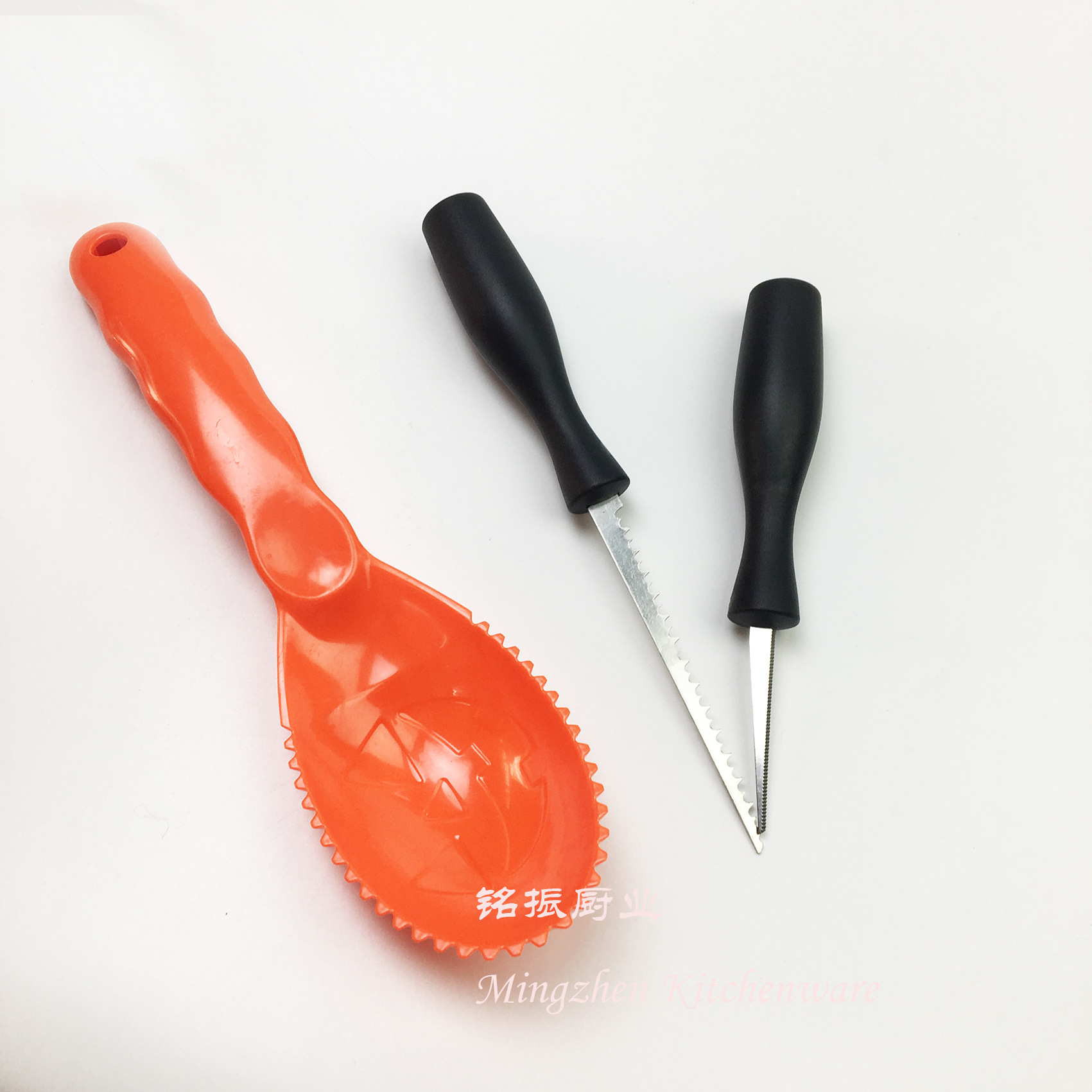 Stainless Steel Pumpkin Carving Set Fruit Carving Halloween Pumpkin Carving 3-Piece Set Pumpkin Tool Halloween