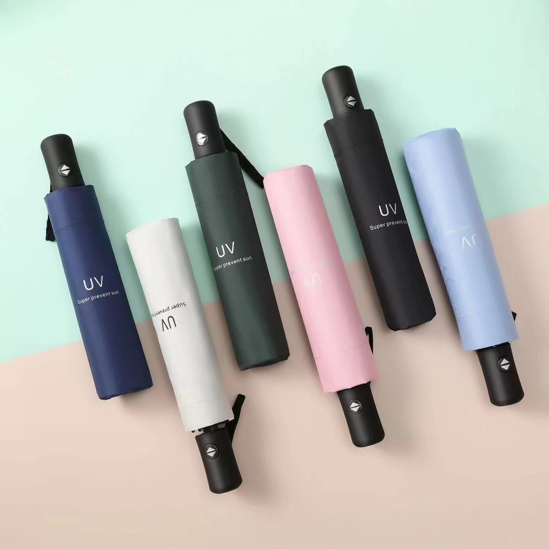 Зонт большой оптовый автоматический зонт UV виниловый солнечный зонт для солнечной и дождливой погоды рекламный зонт печать производителей