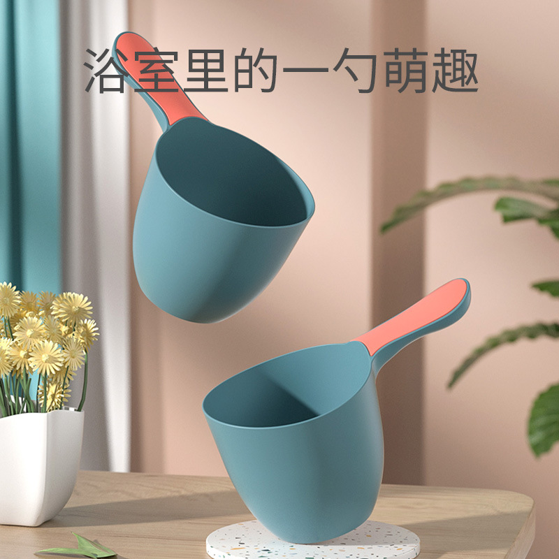 Ложка для воды для детей, чашка для шампуня, ложка в виде мультяшного персонажа, пластиковая ложка для шампуня