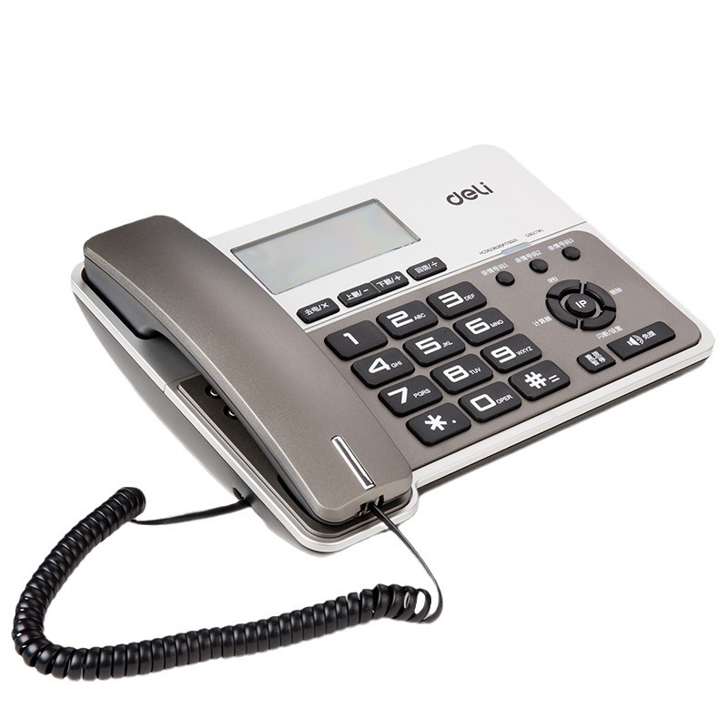 Deli 796 Telephone/Fixed Telephone/Landline Office Home Business Fixed Telephone Wired Caller Display Telephone