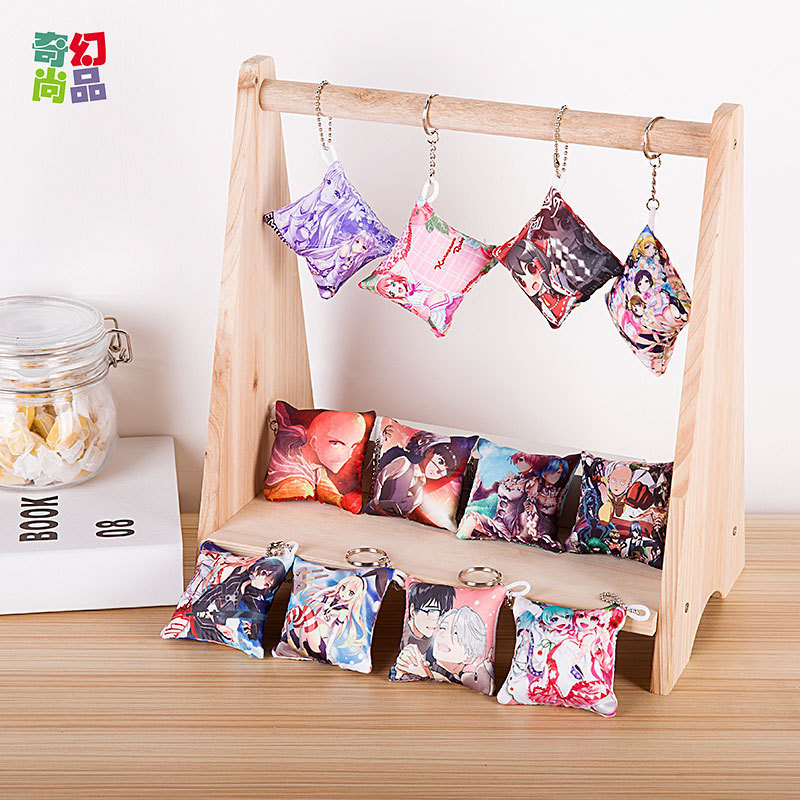 Подвеска для мобильного телефона, анимационные аксессуары, креативные милые мультяшные текстильные изделия, маленькая подвеска с печатью