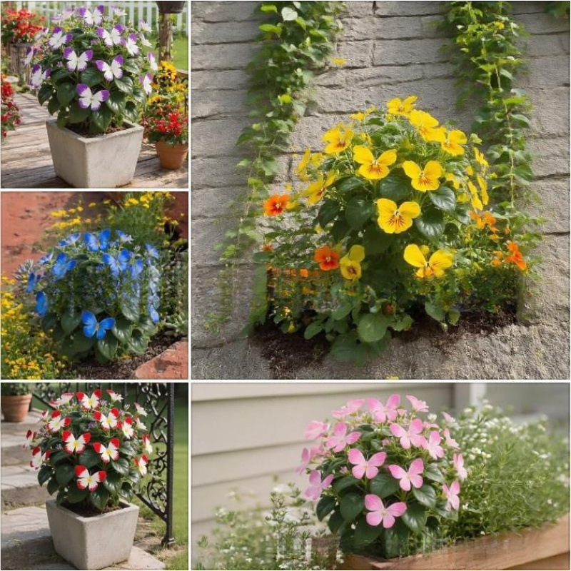 Семена цветов бабочки лунного света, семена бабочек, семена цветов виолы, семена цветов для садов в дворе