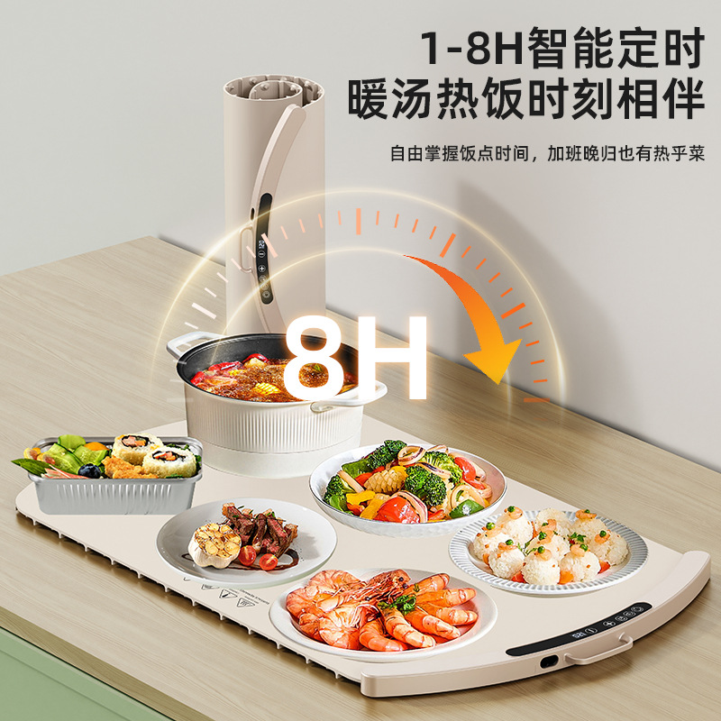 Silicone Warming Cutting Board, Household Hot Cutting Board, Graphene Heating Table Mat, Foot Warmer, Foot Warmer, Foldableing Table Warmer