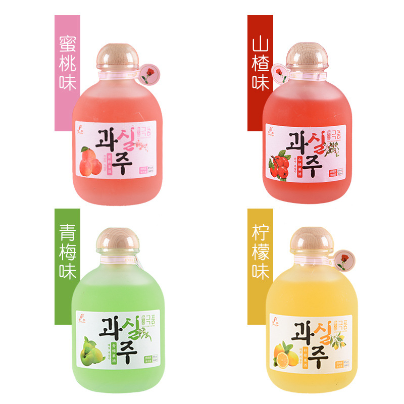 Fruit Wine for Girls, Low Tipsy Wine, Sweet Wine for Women, Good Night Wine for Girls, Peach, Blueberry, Hawthorn Wine, Lemon Plum Wine