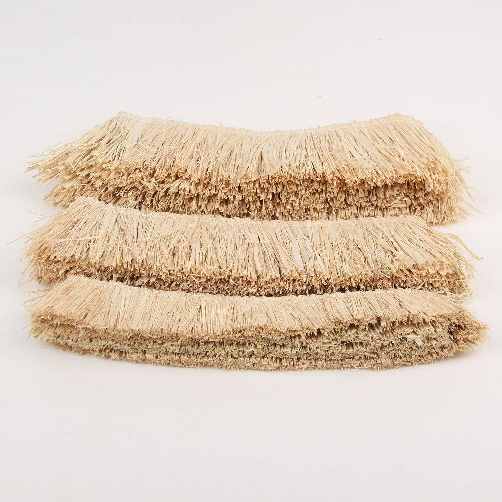 Natural raffia row whisker tassel lace home decoration plant crafts hanging ornaments straw flow whisker accessories