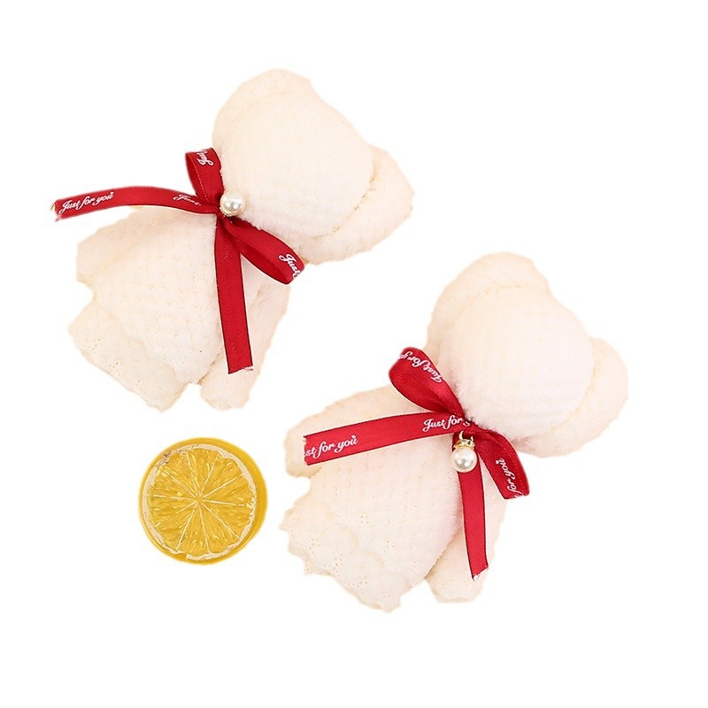 Coral fleece pineapple pearl bear towel hand gift small gift opening birthday gift wedding gift towel