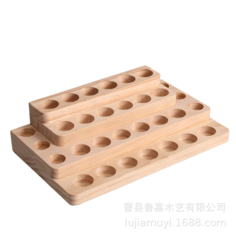 in stock wooden essential oil rack multi-layer porous l essential oil storage rack doteri essential oil display rack factory direct sales