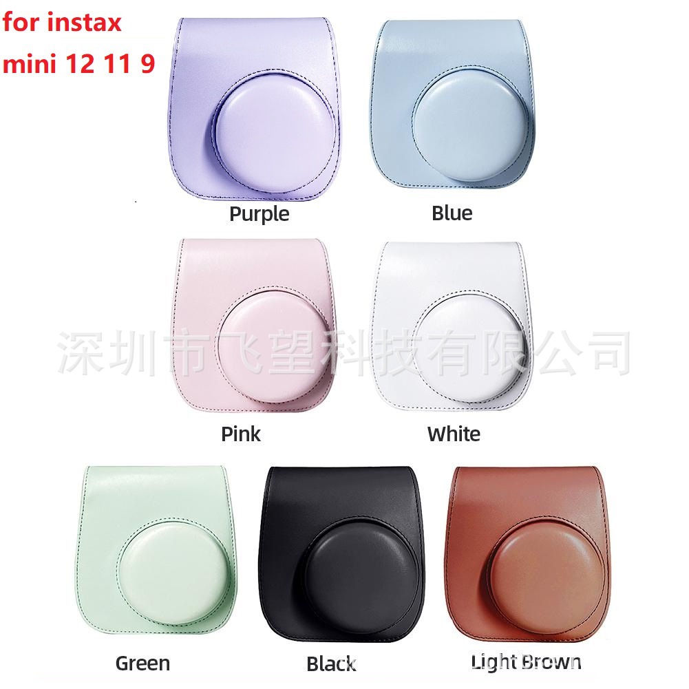 Сумка для камеры Polaroid mini12, защитный кожаный чехол для хранения камеры Instax mini 11 на одно плечо