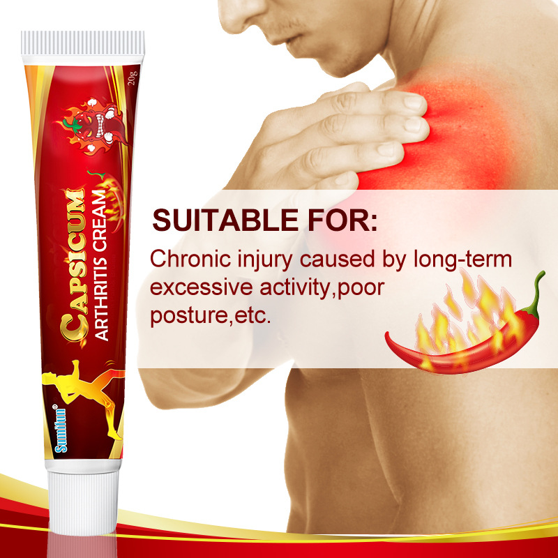 Sumifun Amazon Aliexpress Cross-Border Chili Slippery Cream Joint Neck, Shoulder, Waist and Leg Care Cream K10027