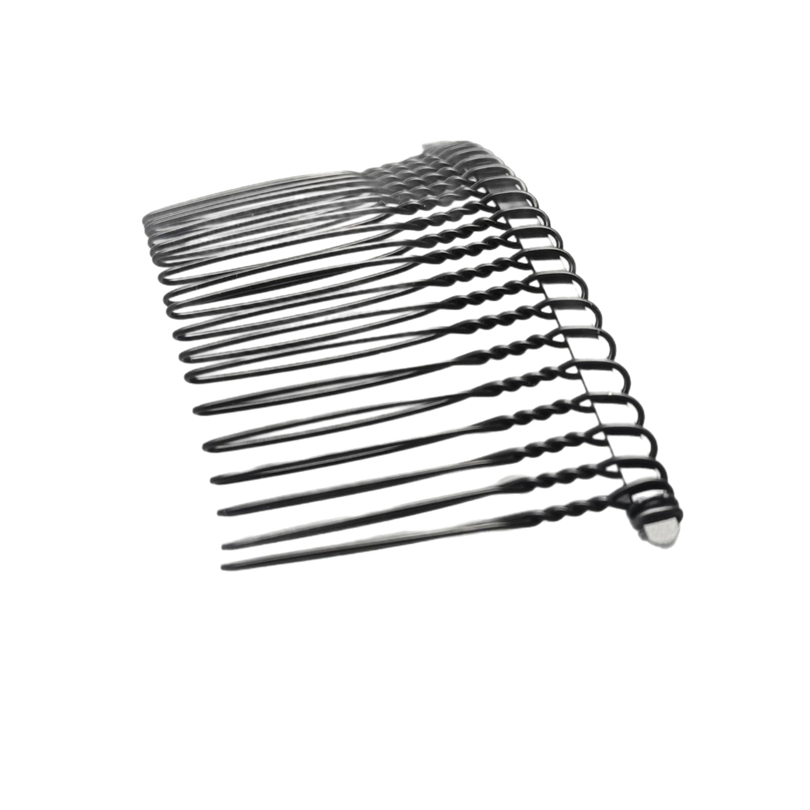 20-Tooth Extended Version 7.8*4.5cm Handmade Wedding Dress Accessories Veil Metal Comb Iron Twist Hair Comb Insert Comb