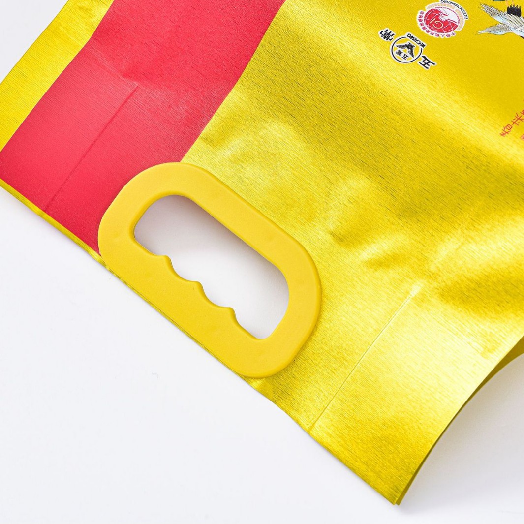 Factory Direct Supply Thickened Grain Rice Packaging Woven Bag Color Printing Laminated Snakeskin Bag Wholesale Printable Logo