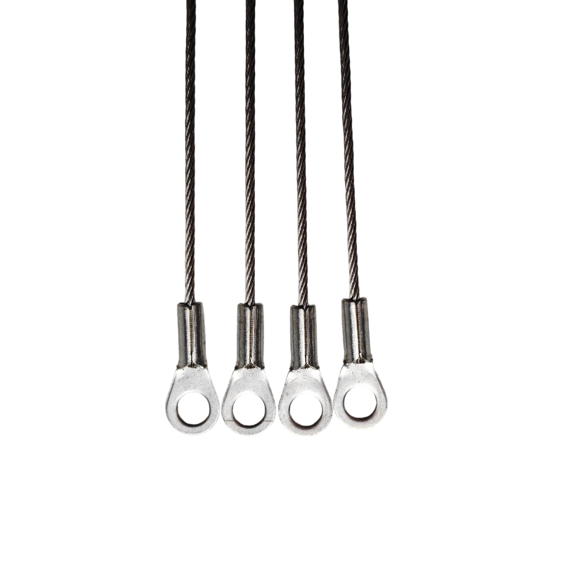 Stainless Steel Wire Rope Terminal Flattened Anti-Fall Lighting Pull Cord Hanging Wire Safety Rope Anti-Fall