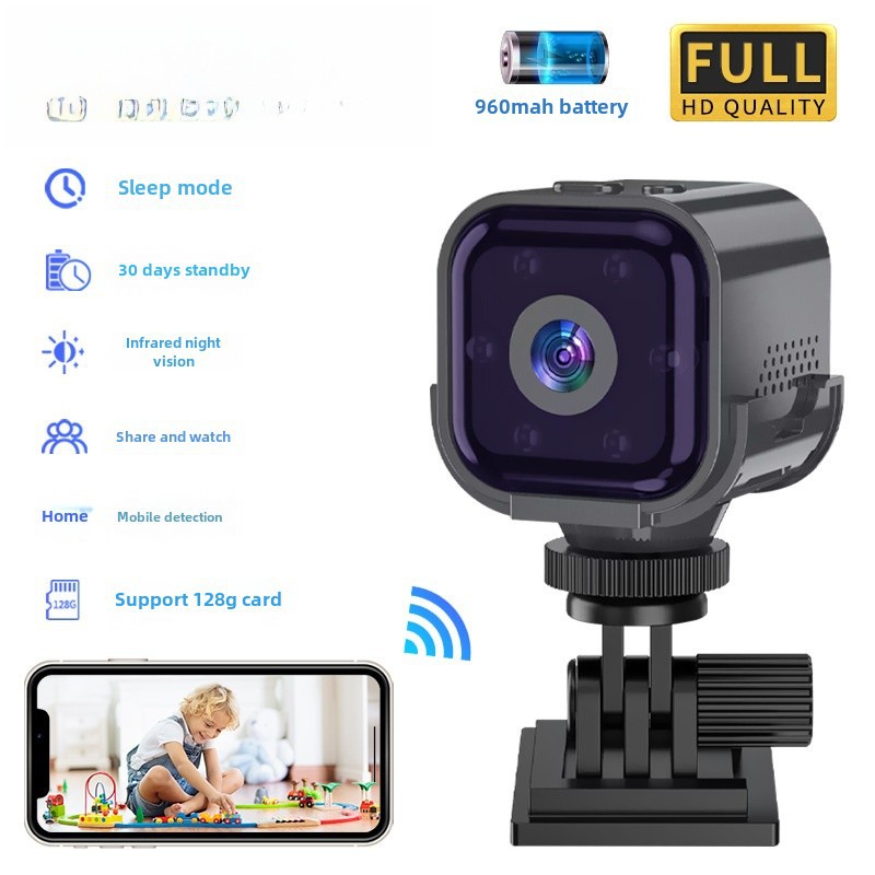 Cross-Border As03 Low-Power Camera Intercom Motion Detection Infrared Night Vision High-Definition 1080Wifi Action Camera