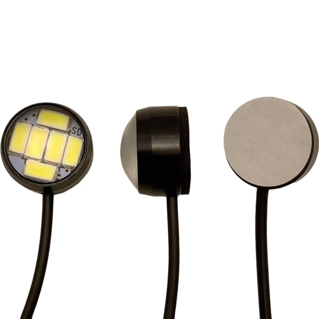 Car and Motorcycle Led Adhesive Eagle Eye Light 23mm 5730 6Smd High Brightness Turn Signal Decorative Light Daytime Running Light