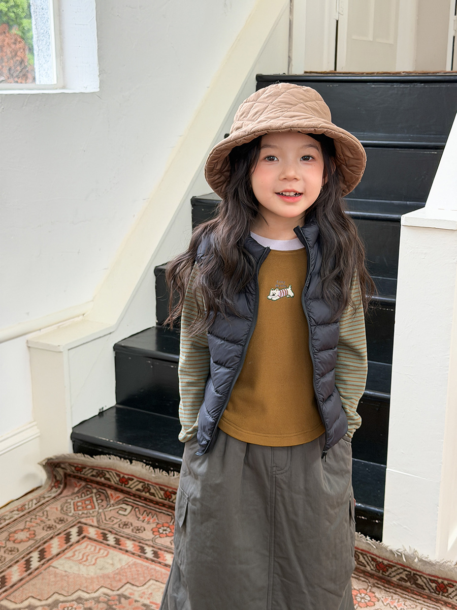 New National Standard down with Traceability~2025 Winter Fashionable, Stylish, Practical Small Ribbed down Vest, Lightweight Vest, Sleeveless Jacket