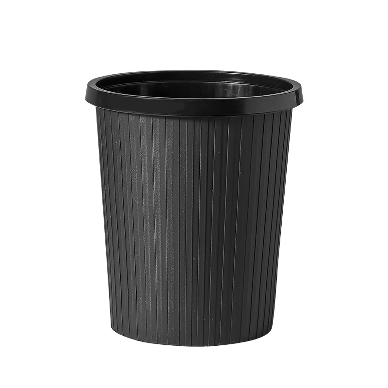 Creative Simple Trash Can Household Lidless Ring Paper Basket Large Kitchen Bathroom Living Room Stripesd Trash Can