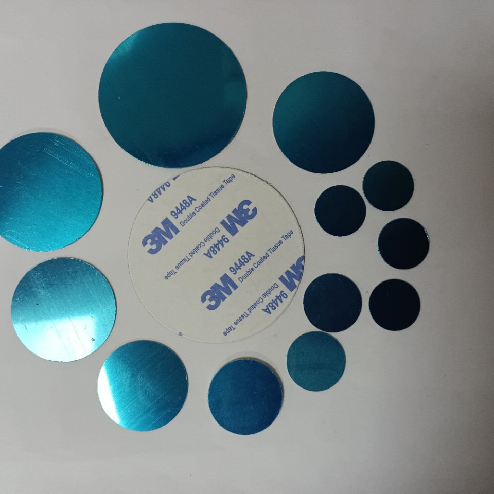 Wholesale mobile phone bracket magnetic sheet manufacturer round magnetic suction sheet in stock straight hair 15-60 plus back glue plus 9448 glue