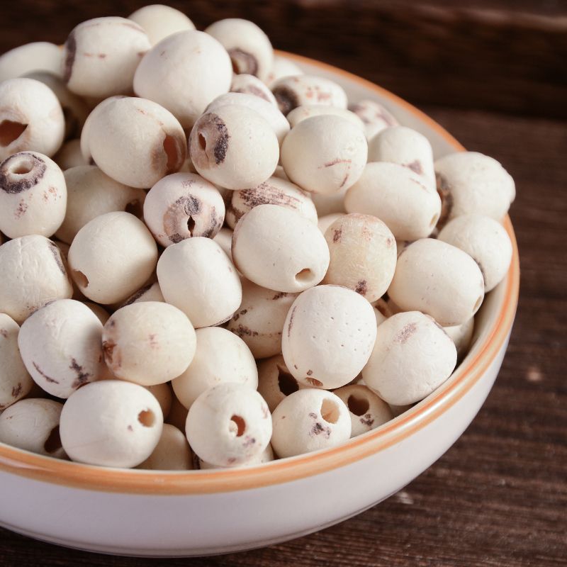 Coreless White Lotus Seeds from Hunan, Peeled, Additive-Free, Dried, Fresh, Sulfur-Free, Smoked Lily, White Fungus for Soup, Natural