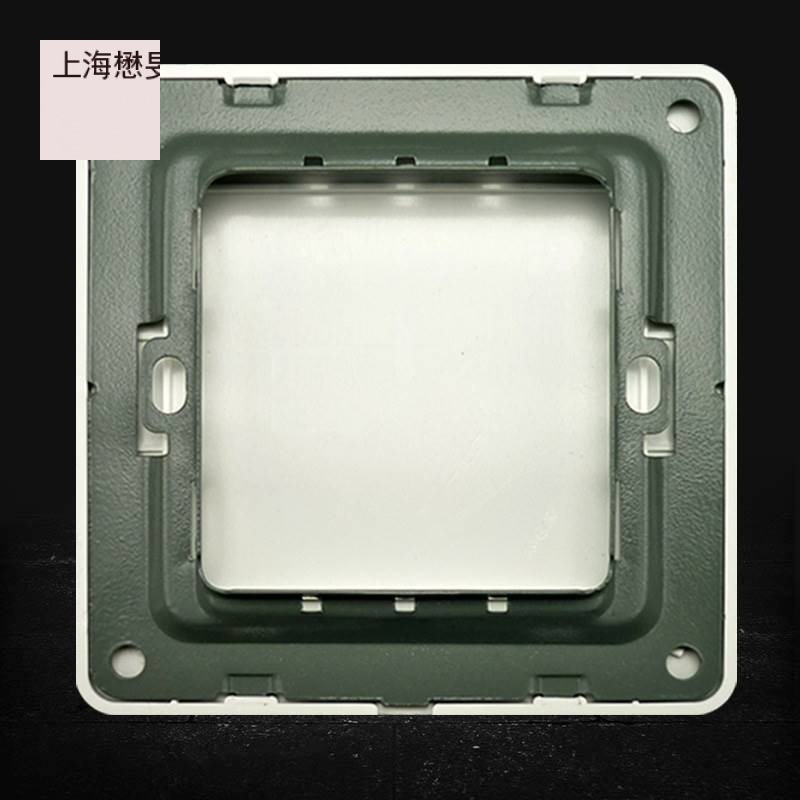 Wall switch ultra-thin socket board box cover plate concealed baffle 1 porcelain white panel line 86 blank
