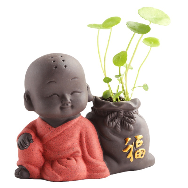 Purple Sand Tea Pet Ornaments, Tea Set Accessories, Mini Flower Vessels, Living Room Home Decorations, Tea Table Flower Arrangements, Hydroponics Handmade