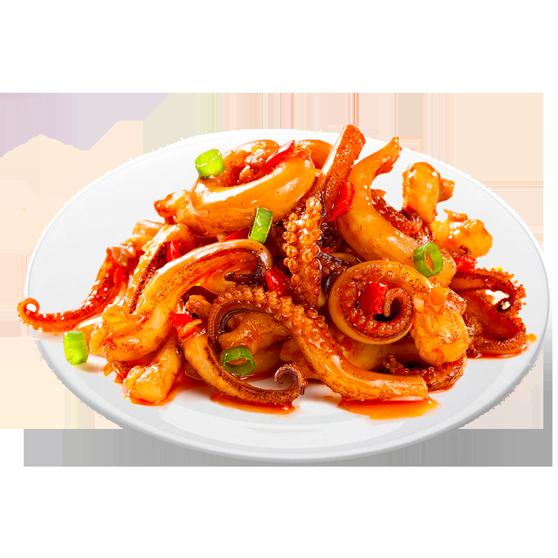 Niu Hai Ge Flaming Squid 15G/Pack Ready-To-Eat Seafood Squid Meat and Shiitake Mushroom Snack Whole Box of 20 Packs